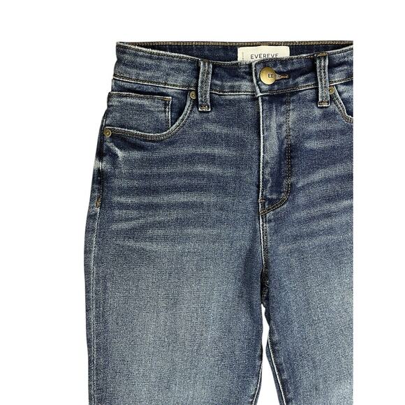 Evereve The Ever Straight Leg Cropped Denim Jeans in Composed Blue Size 26 NEW - Picture 5 of 13